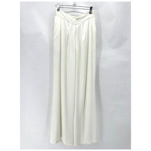 Ramy Brook Dress‎ Pants Wide Leg Pants Size 2 White Lined Coastal Preppy City